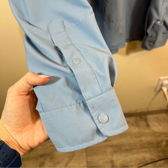 Vineyard Vines Men’s Blue Performance Harbor Shirt Snap XL - Picture 5 of 10